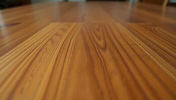 close up of a wooden floor with a blurry background photo