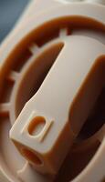 close up view of a plastic object photo
