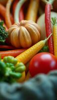 close up of a bunch of vegetables photo