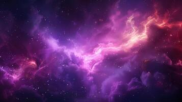 Spectacular view of a vibrant nebula, stars, and cosmic clouds filling the expansive space. photo
