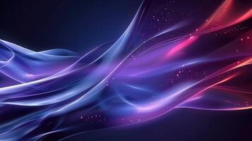 Vibrant abstract artwork with flowing ribbons of light, creating a captivating visual experience. photo