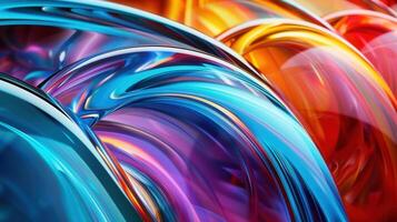 A captivating display of colorful abstract swirls, forming a dynamic, visually stunning background. photo