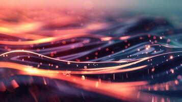 Abstract digital artwork showcasing flowing lines and vibrant colors with a dynamic, elegant effect. photo