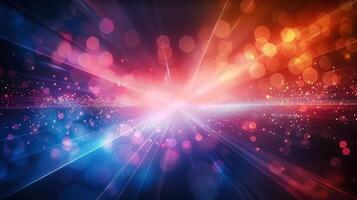 A captivating digital art piece portraying a burst of radiant light and color. photo