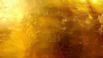 A close-up view of a detailed golden texture background, displaying rich, elegant patterns. photo