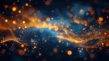Beautiful abstract background featuring sparkling bokeh lights in a dreamy, artistic style. photo
