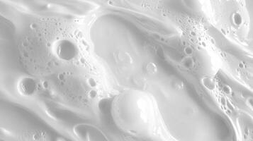 Abstract white chaos texture with fluid moon-like patterns in raw artistic style photo