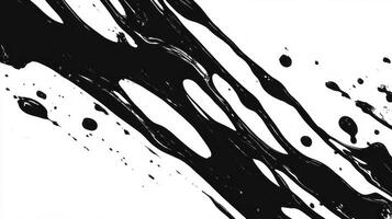 Grunge black contrast overlay texture with chaotic abstract design photo