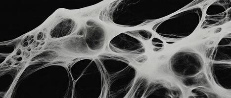 Intricate web-like pattern displaying interconnected textures and structures photo