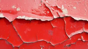 Grunge texture with cracked red paint and contrast elements for creative design photo