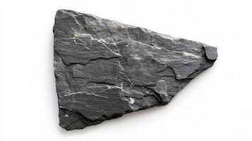 Realistic empty triangular slate surface for design and decoration photo