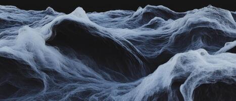 Thick lava with flowing texture creating a dynamic volcanic landscape photo