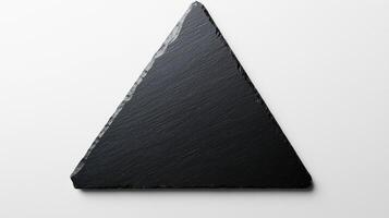 Modern minimalist triangular slate serving platter for elegant table settings photo