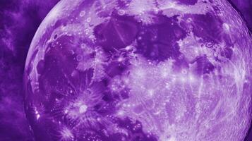 Abstract lunar design with purple chaotic texture for creative projects photo