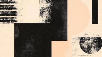 Grunge beige abstract design with chaotic texture overlay for creative background photo