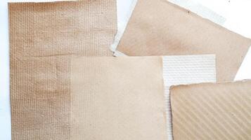 Rustic craft paper texture collection for creative design projects photo