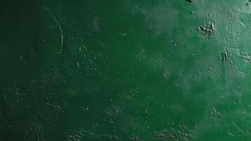 Abstract green surface texture with chaotic patterns and subtle moon-like features photo