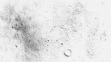 Abstract lunar surface texture with chaotic craters and shadows in monochrome photo