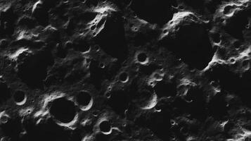 Moon surface texture capturing chaotic craters and shadows in high detail photo
