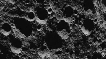 Lunar surface texture with craters and chaos in high detail photo