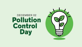 National Pollution Control Day December. illustration perfect for nature awareness visuals, banner templates, placards, and background designs promoting environmental responsibility. vector