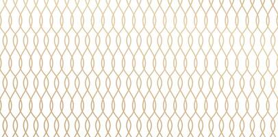 Elegant Weave of Golden Interlaced Lines abstract geometric pattern with stripes, lines woven bamboo background a white and gold wallpaper for Invitations and Stationery, page fill, Fashionable modern vector