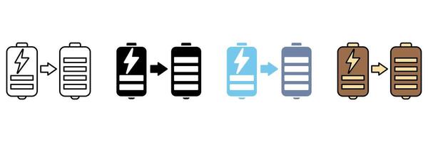 charging concept line icon. Simple element illustration. vector