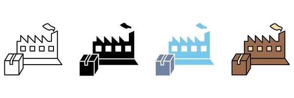 manufacturing concept line icon. Simple element illustration. vector