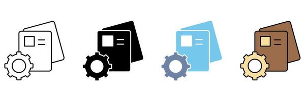 project management concept line icon. Simple element illustration. vector