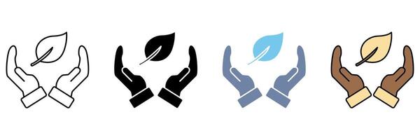 eco friendly concept line icon. Simple element illustration. vector