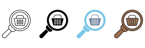 market analysis concept line icon. Simple element illustration. vector
