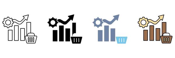 market concept line icon. Simple element illustration. vector