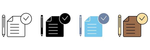 testing concept line icon. Simple element illustration. vector