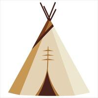 Wigwam icon in isometric style. illustration for web design, ideal for camping or native culture themes. vector
