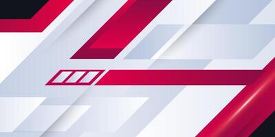 rectangle banner red, white gradient background vector