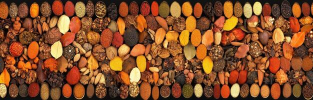 A large group of different types of seeds photo