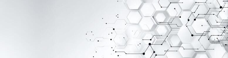 Abstract background with hexagonal shapes photo