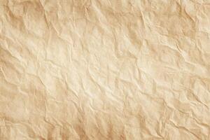 Old paper texture background with crumpled edges photo
