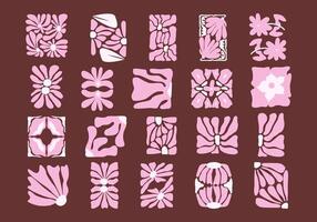 Abstract Groovy Flower Element vector