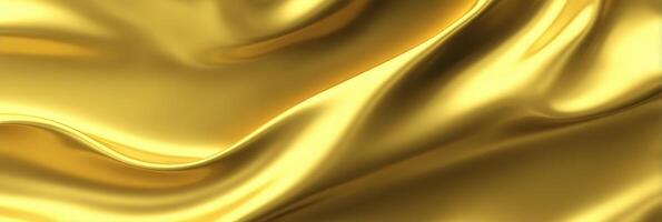 Golden silk fabric background photo