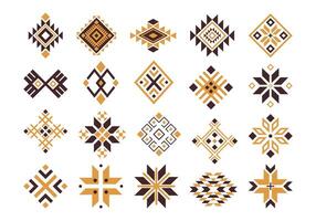 Geometric Ethnic Pattern Element vector