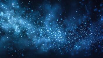 Blue background with stars and light photo