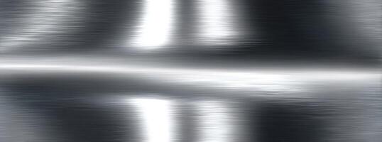 A shiny metal texture background with a light reflection photo