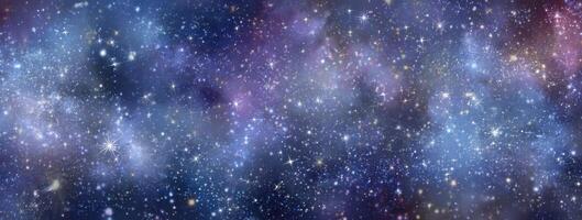 Dramatic Celestial Vista of the Universe and the Cosmos with Countless Stars Galaxies and Nebulae Forming a Cosmic Landscape of Beauty photo