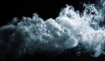 Whimsical Whispers A Dance of Ethereal Vapor on a Midnight Canvas A Serene Symphony of Movement and Mystery in a World of Darkness and Light photo