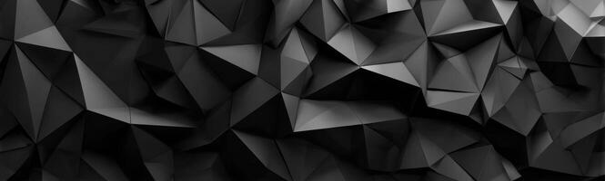 Geometric Surface with Low Poly Style in a Black and White Palette Revealing Different Shades and Tones Creating Intriguing Textural Details photo