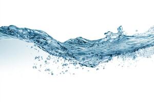 The Glistening Dance of Water A Captivating Display of Aqueous Motion Featuring Waves and Bubbles Creating A Refreshing and Dynamic Image of Liquid Vitality photo