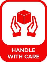 Fragile Handle With Care vector