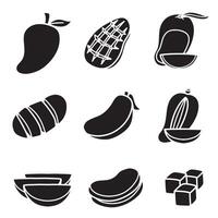 sets of mango good for icon, symbol, logo, element design, etc vector