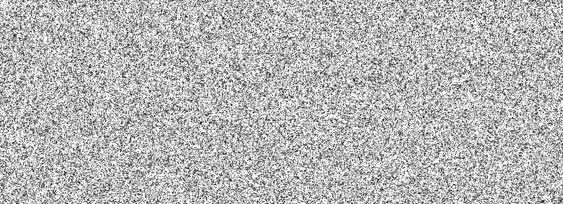 Black random noise texture. Rough grain noise overlay background. Abstract grunge snow dots wallpaper. Distress gritty dust backdrop with particles, speckle, drops, specks, flecks.